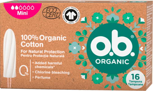 Тампони 100% Organic cotton Mini  o.b.