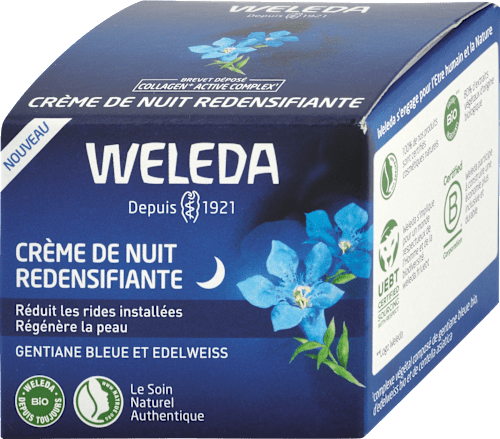 Prémiový liftingový nočný krém Anti-Age Collagen + Active Complex WELEDA