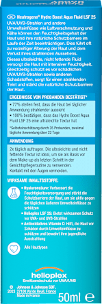 Gesichtsfluid Hydro Boost Aqua LSF 25 Neutrogena