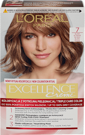 Farba do włosów 7 Blond L'ORÉAL PARiS EXCELLENCE Creme