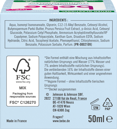 Feuchtigkeitscreme bebe