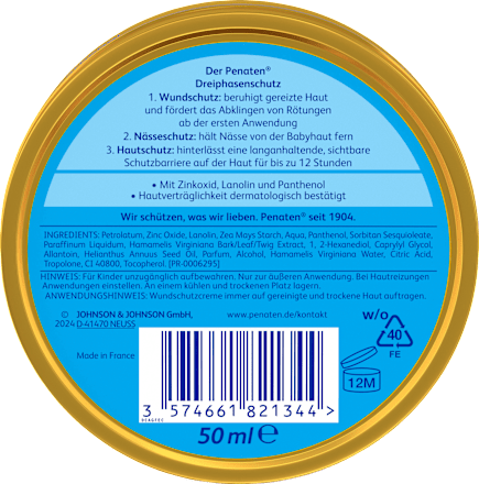 Baby Creme, Reisegröße Penaten