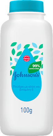 Бебешка пудра с алое вера и Витамин Е Johnson's baby