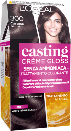 Trattamento colorante Castano Scuro 300 L'ORÉAL PARiS CASTING Crème Gloss