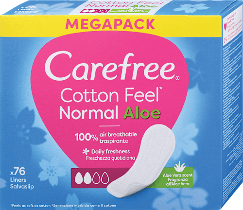 Ščitniki perila Cotton Feel Normal Aloe Carefree