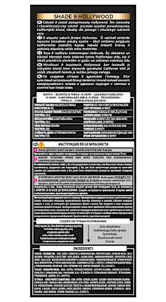 Farba do włosów 9 HOLLYWOOD Bardzo Jasny Blond L'ORÉAL PARiS PRÉFÉRENCE