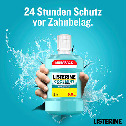Mundspülung Cool Mint XXL Größe Listerine