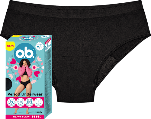 Menštruačné nohavičky - veľ M/L Heavy Flow o.b.