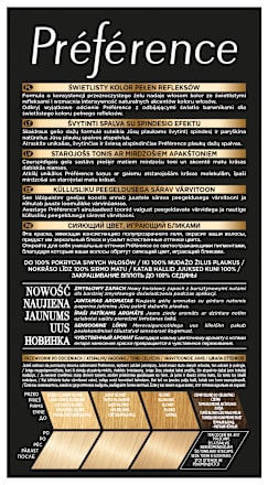 Farba do włosów 9 HOLLYWOOD Bardzo Jasny Blond L'ORÉAL PARiS PRÉFÉRENCE