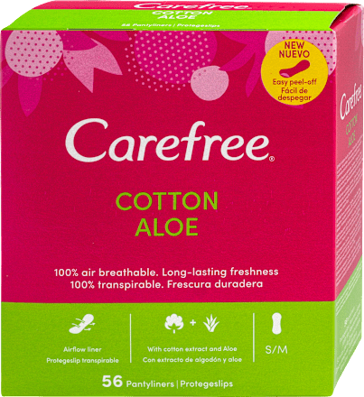 Absorbante zilnice panty normal aloe  Carefree