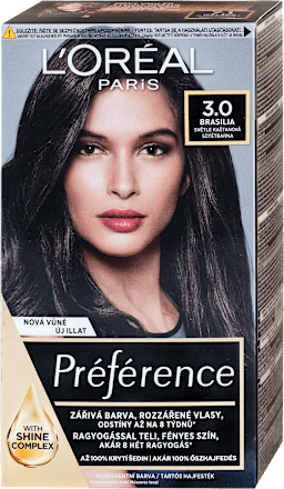 barva na vlasy Brasilia tmavá hnědá 3/B L'ORÉAL PARiS PRÉFÉRENCE