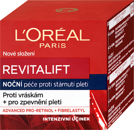 Revitalift noční krém proti vráskám + zpevnění pleti L'ORÉAL PARiS REVITALIFT