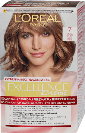 Farba do włosów 7 Blond L'ORÉAL PARiS EXCELLENCE Creme