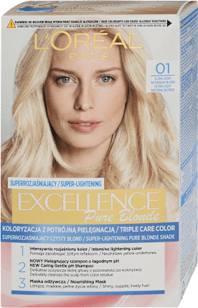 Farba do włosów 01 Superjasny Blond Naturalny L'ORÉAL PARiS EXCELLENCE Creme