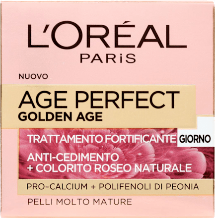 Trattamento fortificante giorno anti-cedimento + colorito roseo naturale Age Perfect Golden Age L'ORÉAL PARiS
