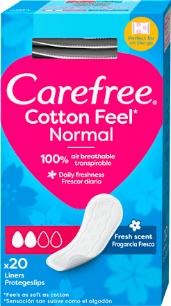 Ščitniki perila Cotton Feel Normal, posamezno pakirani Carefree
