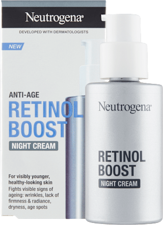 Nočný pleťový krém proti vráskam Retinol Boost Neutrogena