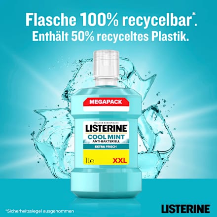Mundspülung Cool Mint XXL Größe Listerine