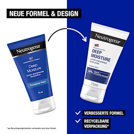 Bodylotion Deep Moisture, trockene Haut, Reisegröße Neutrogena
