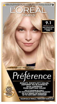 Vopsea permanentă 9.1 viking L'ORÉAL PARiS PRÉFÉRENCE