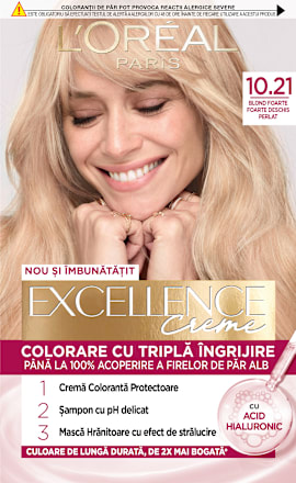 Vopsea de păr permanentă cu amoniac 10.21 L'ORÉAL PARiS EXCELLENCE Creme