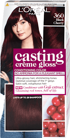 Vopsea păr  R/H 360 cireasă neagră L'ORÉAL PARiS CASTING Crème Gloss