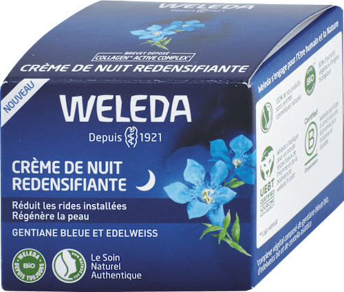 Prémiový liftingový nočný krém Anti-Age Collagen + Active Complex WELEDA