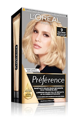 Farba do włosów 9 HOLLYWOOD Bardzo Jasny Blond L'ORÉAL PARiS PRÉFÉRENCE