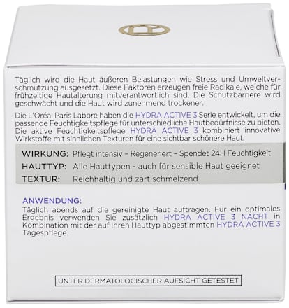 Nachtcreme Hydra Active 3 L'ORÉAL PARiS