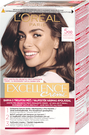 barva na vlasy Hnědá světlá 5 L'ORÉAL PARiS EXCELLENCE Creme