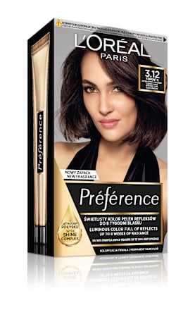 Farba do włosów 3.12 TORONTO Intensywny Chłodny Ciemny Brąz L'ORÉAL PARiS PRÉFÉRENCE