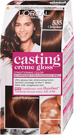 Боя за коса без амоняк , Nr.535 Chocolate L'ORÉAL PARiS CASTING Crème Gloss