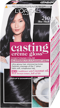 Боя за коса без амоняк, Nr.210 Blue Black L'ORÉAL PARiS CASTING Crème Gloss