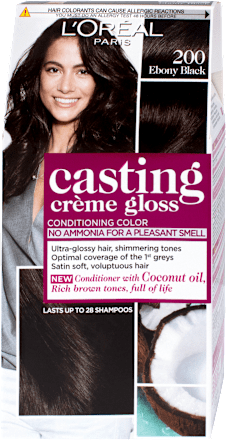 Vopsea păr  200 negru abanos L'ORÉAL PARiS CASTING Crème Gloss