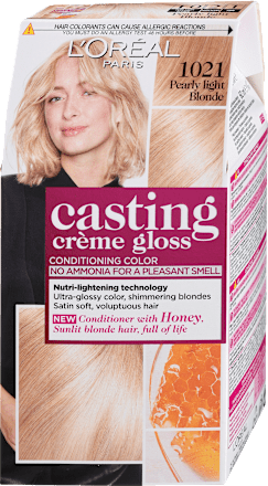 Боя за коса без амоняк, Nr.1021 Pearly Light Blonde L'ORÉAL PARiS CASTING Crème Gloss