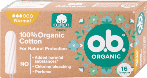 100 % Organic Cotton tampóny Normal o.b.