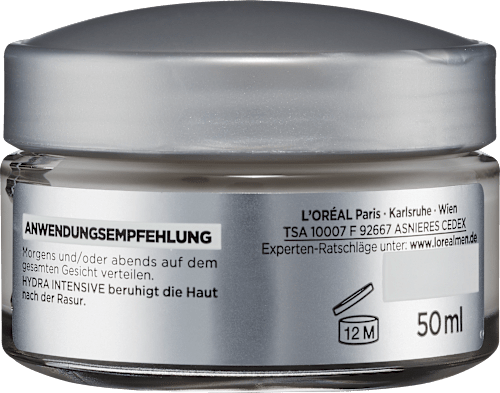 Gesichtscreme Hydra Intensive, Feuchtigkeitscreme 24h Frische & Pflege L'ORÉAL PARiS MEN EXPERT