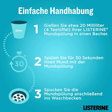 Mundspülung Cool Mint XXL Größe Listerine