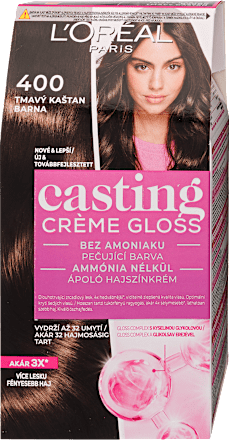 Hajszínező, barna 400 L'ORÉAL PARiS CASTING Crème Gloss