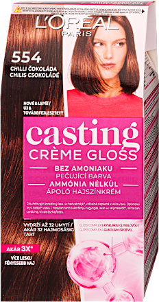 Hajszínező, chilis csokoládé 554 L'ORÉAL PARiS CASTING Crème Gloss