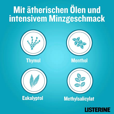 Mundspülung Cool Mint XXL Größe Listerine