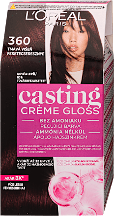 Hajszínező, feketecseresznye 360 L'ORÉAL PARiS CASTING Crème Gloss
