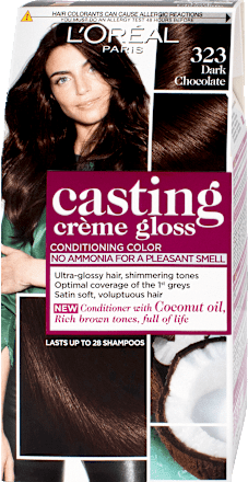 Vopsea păr R/H 323  ciocolată neagră L'ORÉAL PARiS CASTING Crème Gloss