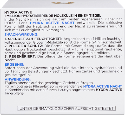 Nachtcreme Hydra Active 3 L'ORÉAL PARiS