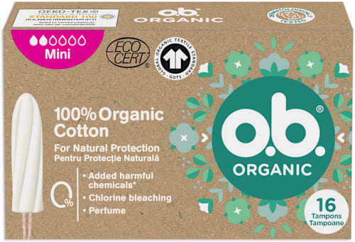 Tampoane organic mini o.b.