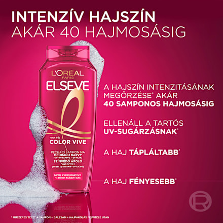 Sampon Color Vive, festett és melírozott hajra L'ORÉAL PARiS ELSEVE