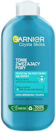Tonik matujący zwężający pory Czysta Skóra  GARNIER SKIN NATURALS