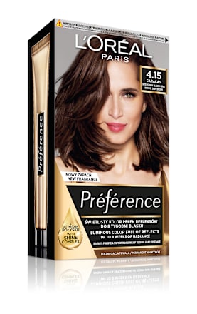 Farba do włosów 4.15 CARACAS Intensywny Głęboki Brąz L'ORÉAL PARiS PRÉFÉRENCE