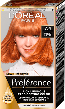 Боя за коса - Nr. 7.4 Mango Copper L'ORÉAL PARiS PRÉFÉRENCE