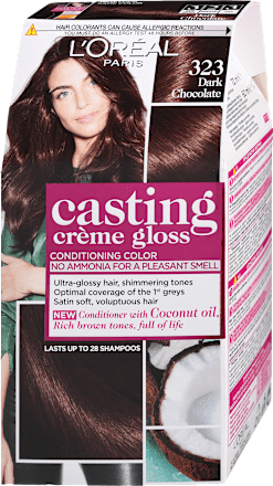 Боя за коса без амоняк, Nr.323 Dark Chocolate L'ORÉAL PARiS CASTING Crème Gloss